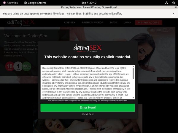 Discount Offer Daring Sex