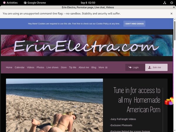 Erin Electra With Paypal Acc