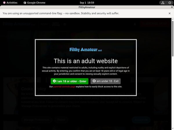 Filthy Amateur Preview