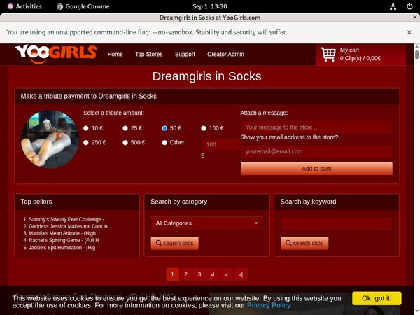 Free DreamgirlsInSocks Accs