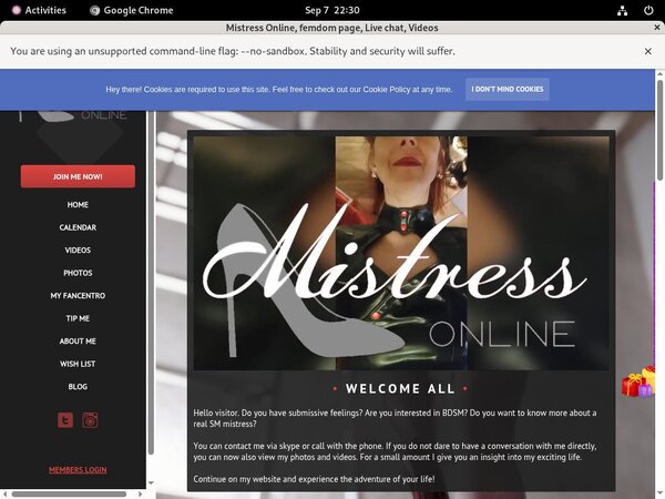 Free Mistressonline Porn Accounts