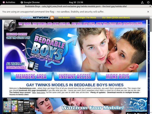 Free Porn Beddableboys.com