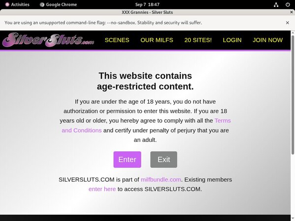 Free Trial Silver Sluts Login
