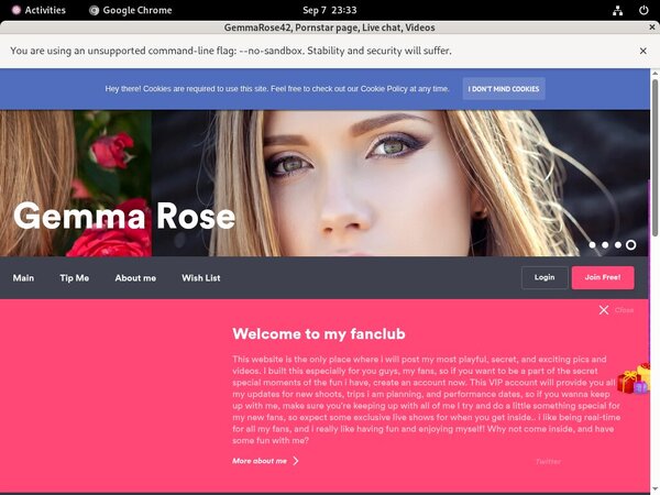 Gemmarose42.modelcentro.com Free User