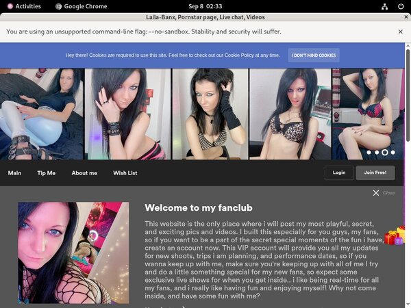 LailaBanx Website Accounts