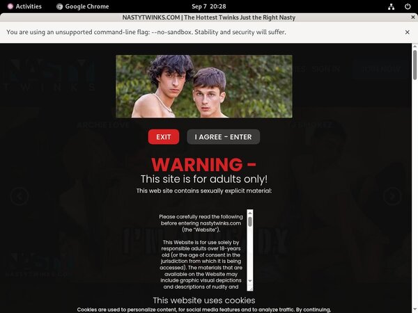 Nasty Twinks Get Trial Membership