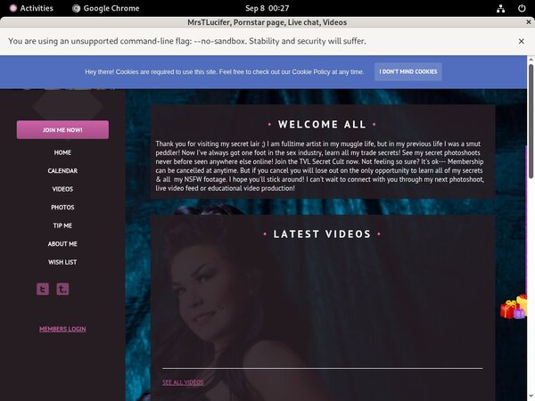 New MrsTLucifer Account