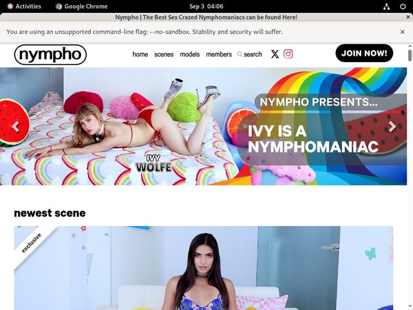 Nympho.com Trial For Free