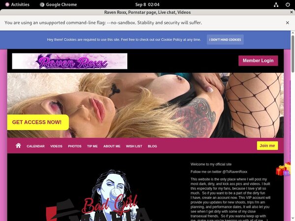 Raven Roxx Paysite Passwords