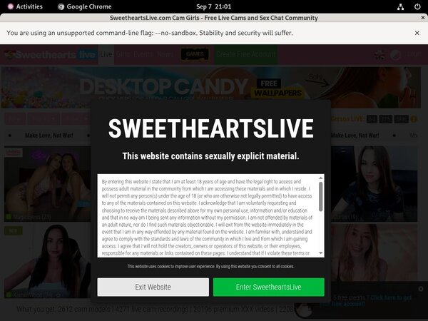 Sweetheartslive.com Premium Login