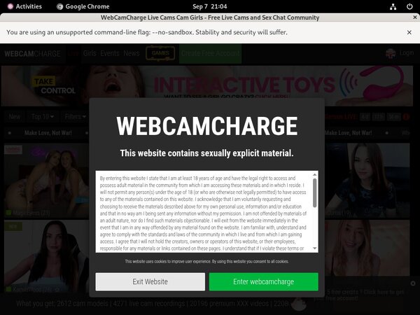 Webcamcharge Free Login Account