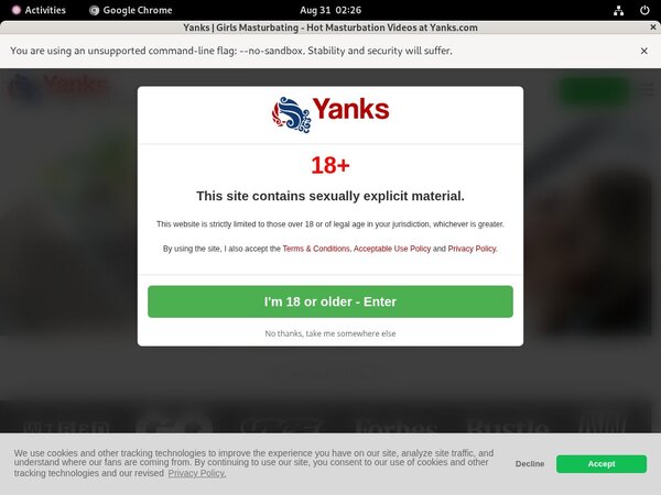 Yanks Websites