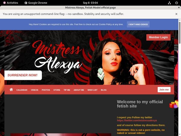 Mistress Alexya Benutzername
